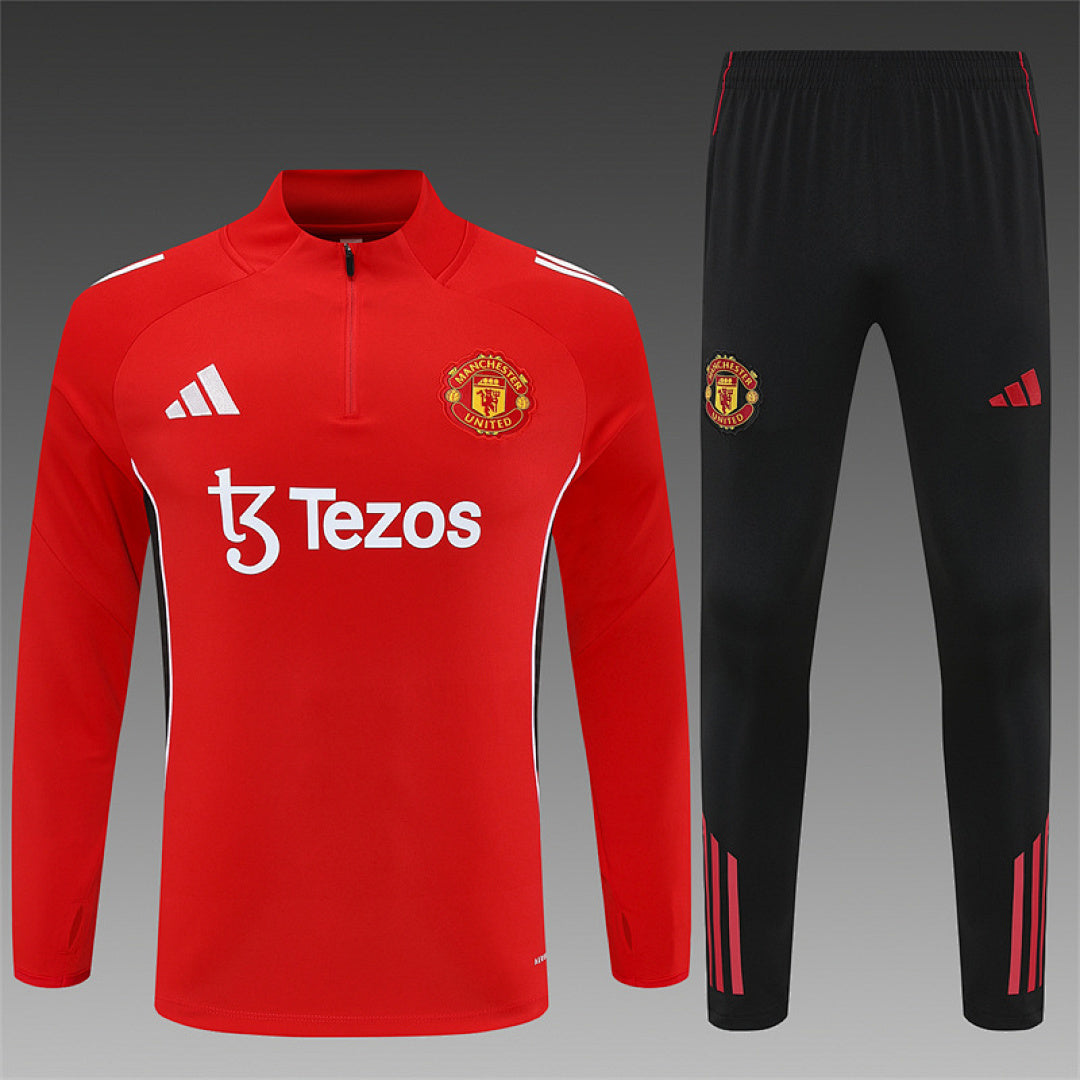Survêtement Ensemble Jogging Manchester Rouge 2025/26 - Adulte