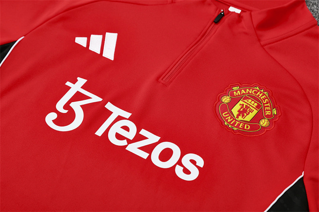 Survêtement Ensemble Jogging Manchester Rouge 2025/26 - Adulte