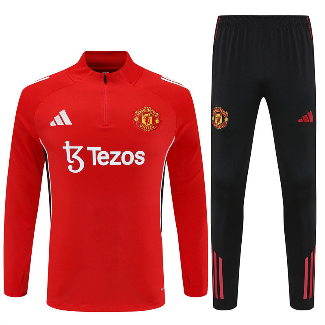 Survêtement Ensemble Jogging Manchester Rouge 2025/26 - Adulte