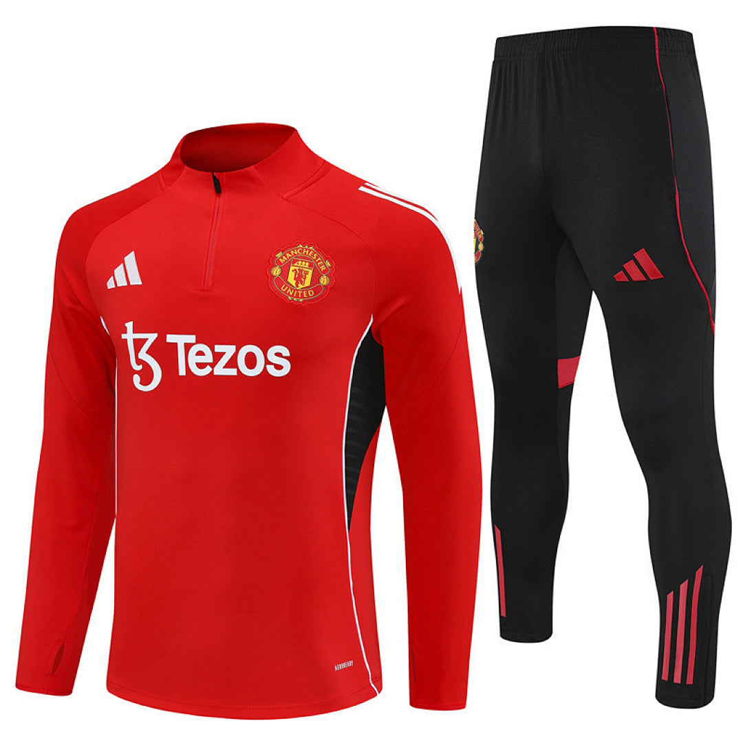 Survêtement Ensemble Jogging Manchester Rouge 2025/26 - Adulte