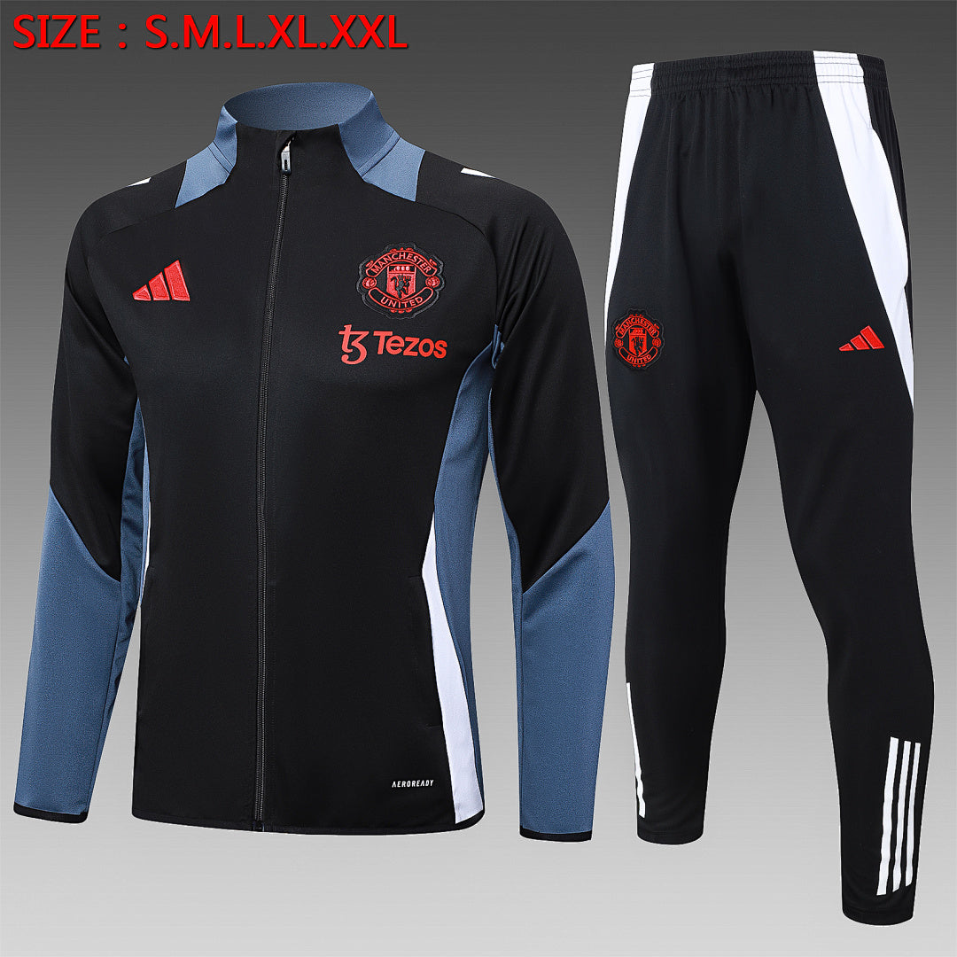 Survêtement Ensemble Jogging Manchester United 2024/25 Noir