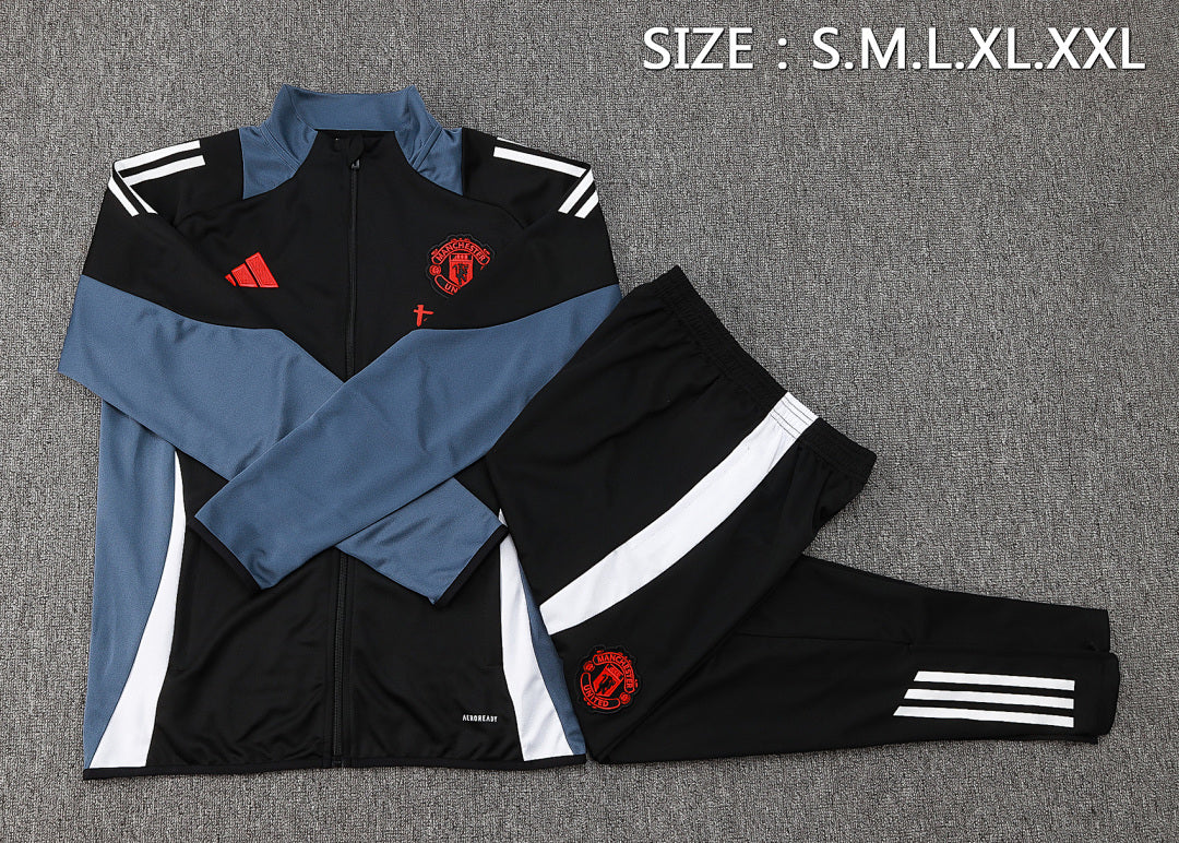 Survêtement Ensemble Jogging Manchester United 2024/25 Noir