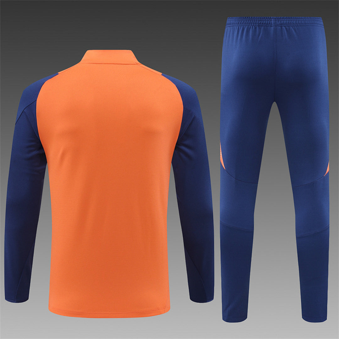 Survêtement Ensemble Jogging Manchester United 2024/25 Orange - Adulte