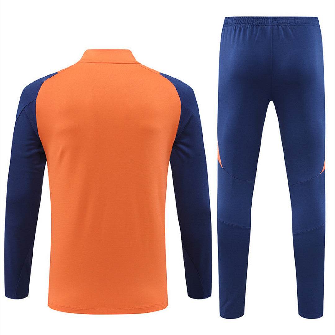 Survêtement Ensemble Jogging Manchester United 2024/25 Orange - Adulte