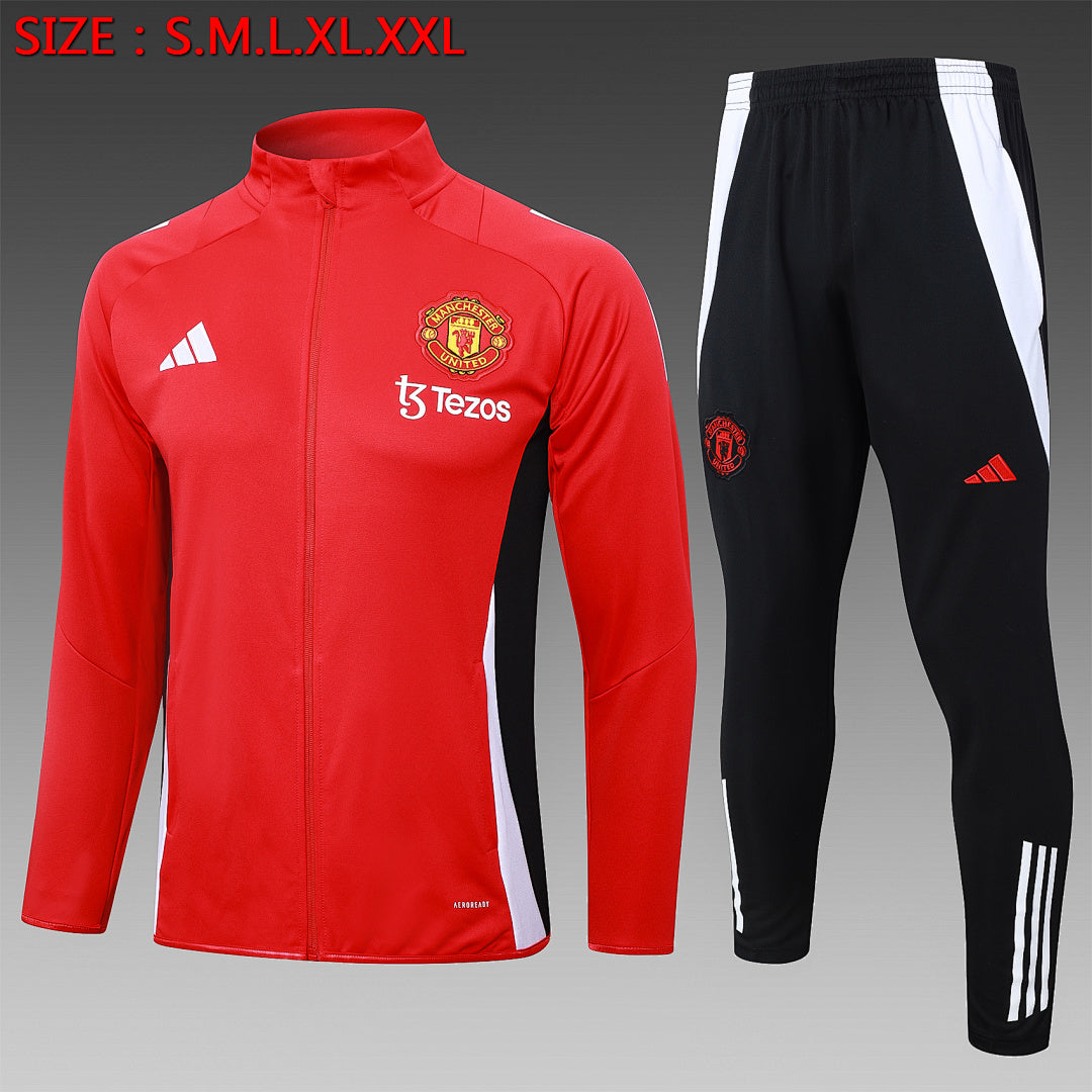 Survêtement Ensemble Jogging Manchester United 2024/25 Rouge