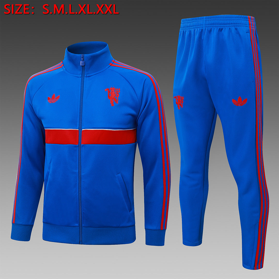 Survêtement Ensemble Jogging Manchester United Bleu Roi