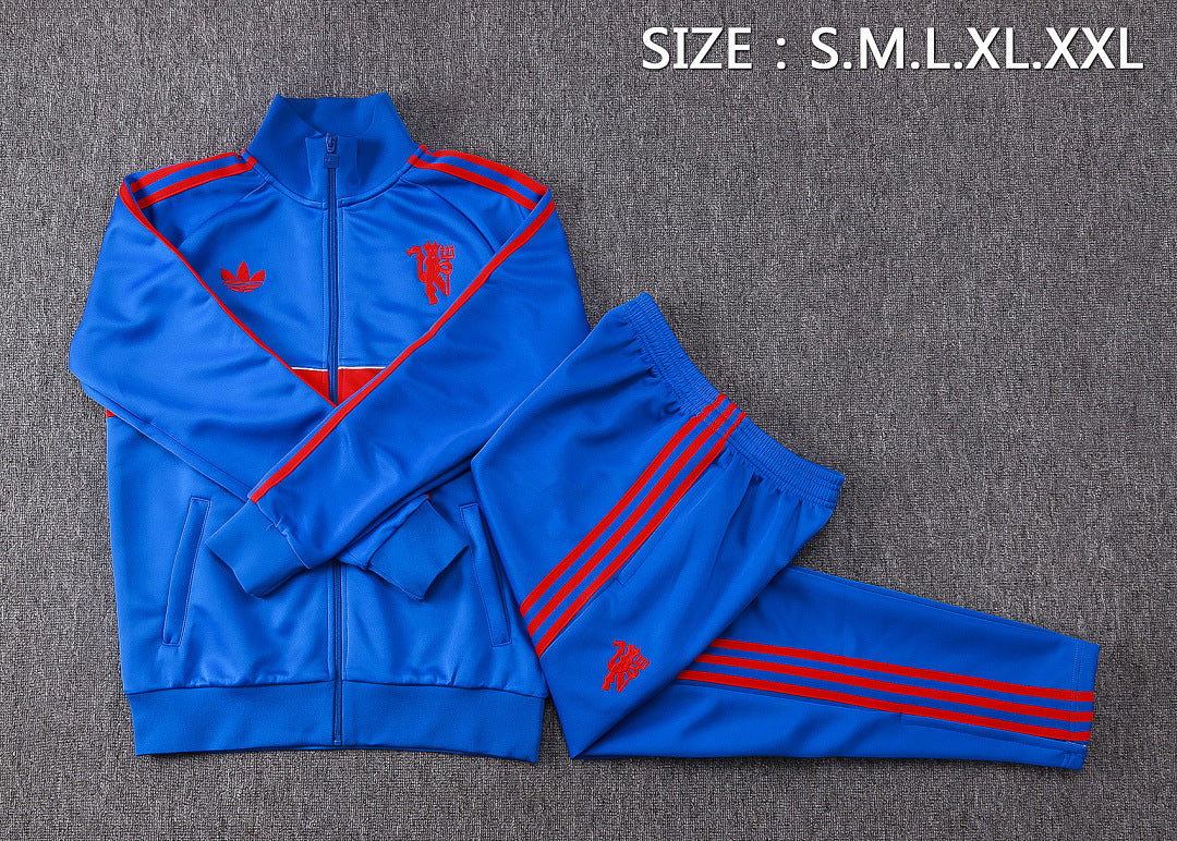 Survêtement Ensemble Jogging Manchester United Bleu Roi