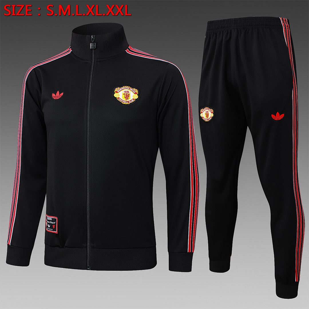 Survêtement Ensemble Jogging Manchester United Noir 2025/26