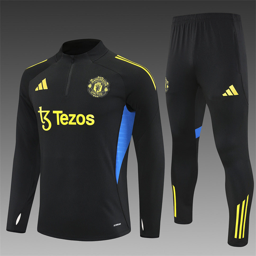 Survêtement Ensemble Jogging Manchester United Noir 2025/26 - Adult