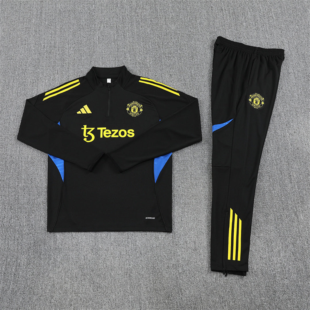 Survêtement Ensemble Jogging Manchester United Noir 2025/26 - Adult