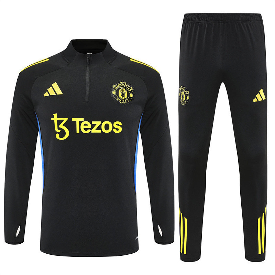Survêtement Ensemble Jogging Manchester United Noir 2025/26 - Adult