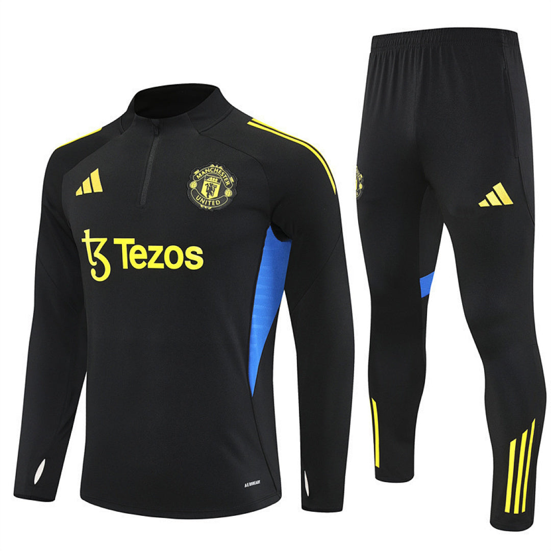 Survêtement Ensemble Jogging Manchester United Noir 2025/26 - Adult