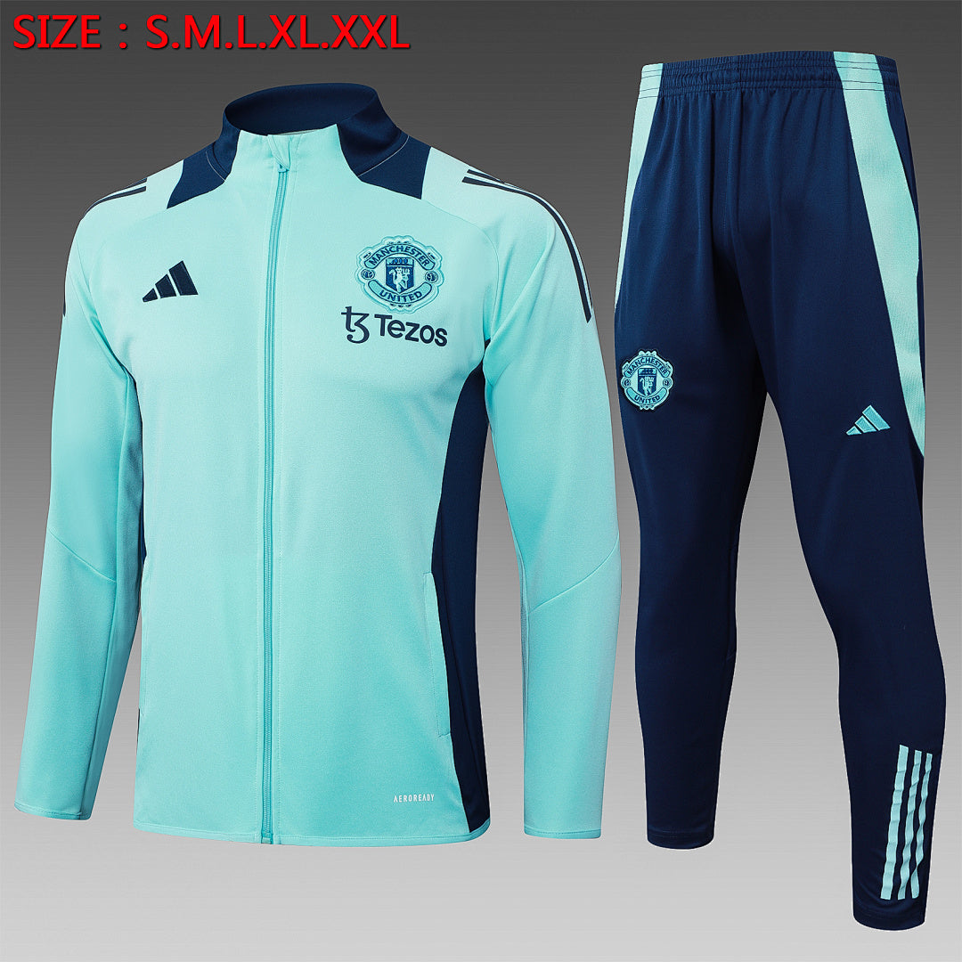 Survêtement Ensemble Jogging Manchester United Vert Clair 2024/25