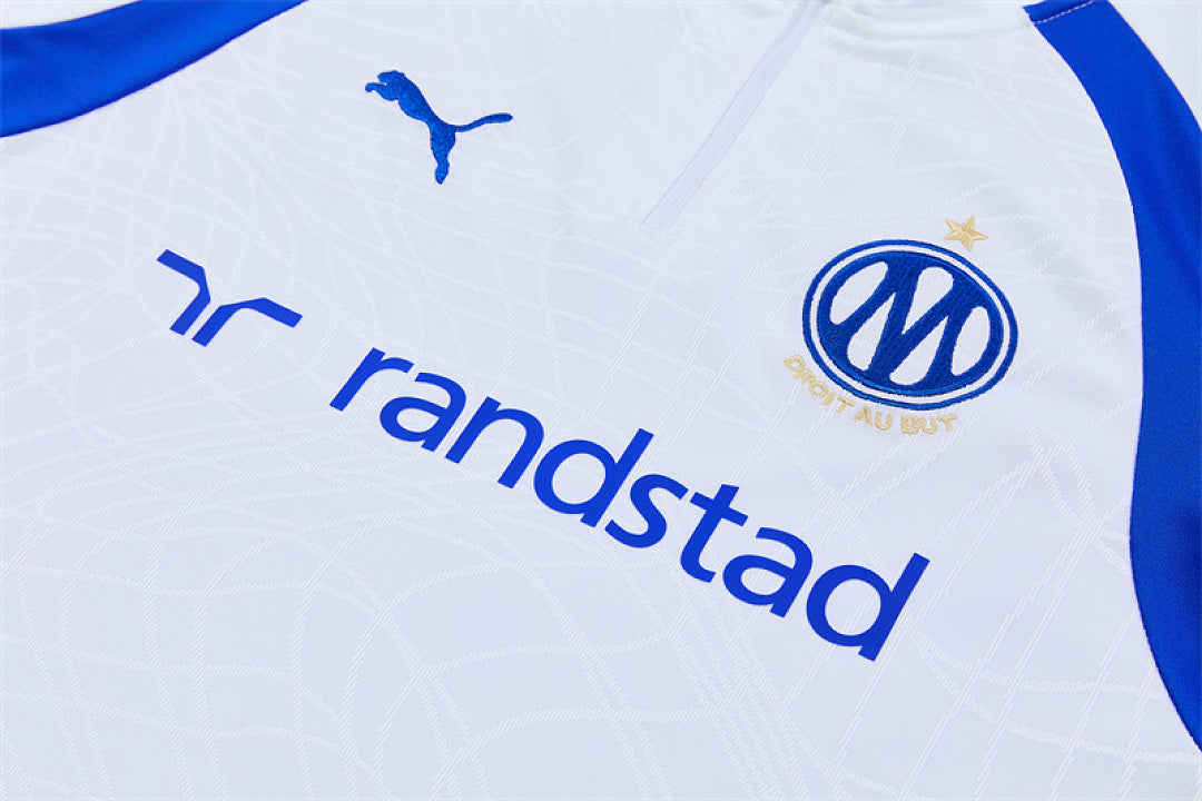 Survêtement Ensemble Jogging Marseille 2026/27 - Adulte Blanc