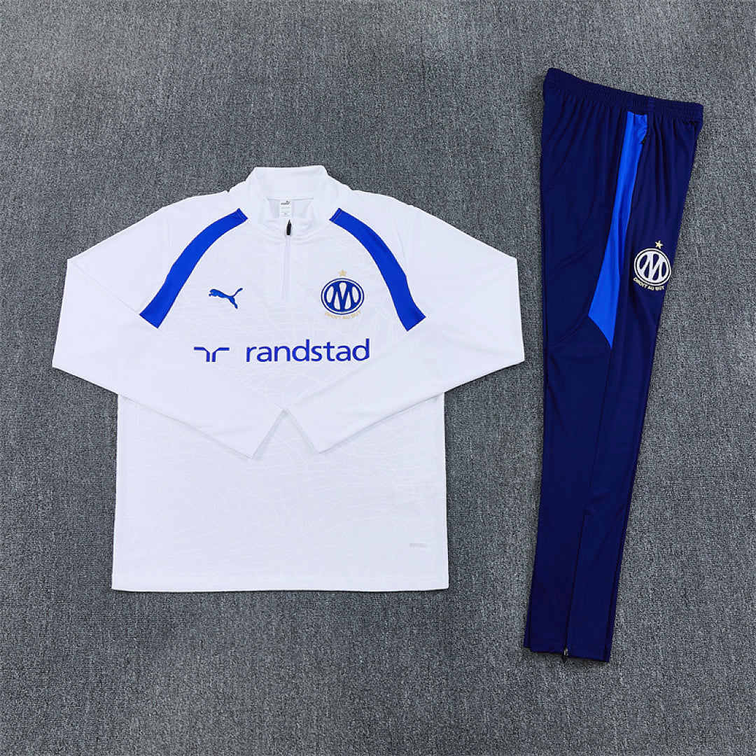 Survêtement Ensemble Jogging Marseille 2026/27 - Adulte Blanc