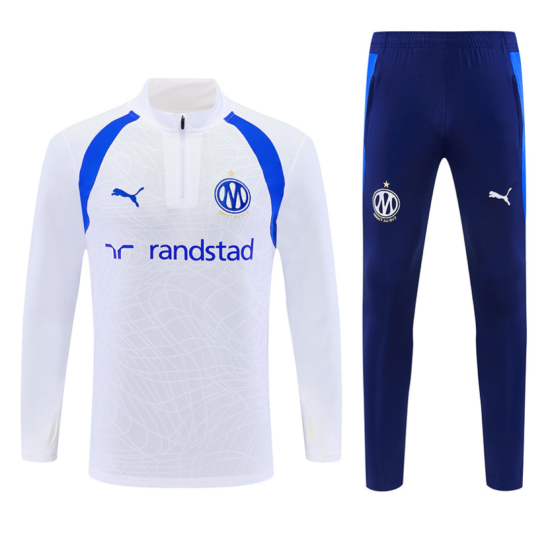 Survêtement Ensemble Jogging Marseille 2026/27 - Adulte Blanc