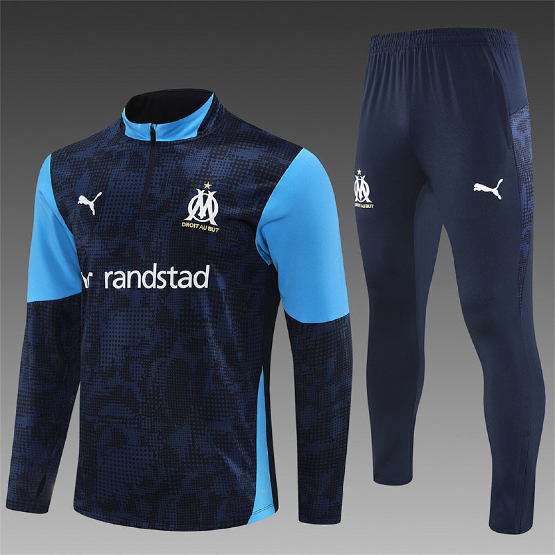 Survêtement Ensemble Jogging Marseille Bleu Royal Camouflage 2025/26
