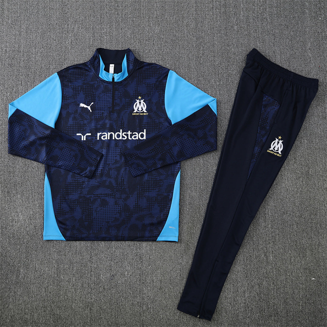 Survêtement Ensemble Jogging Marseille Bleu Royal Camouflage 2025/26
