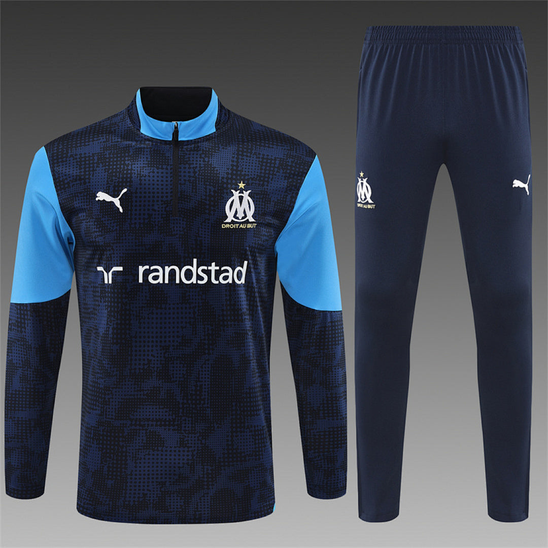 Survêtement Ensemble Jogging Marseille Bleu Royal Camouflage 2025/26