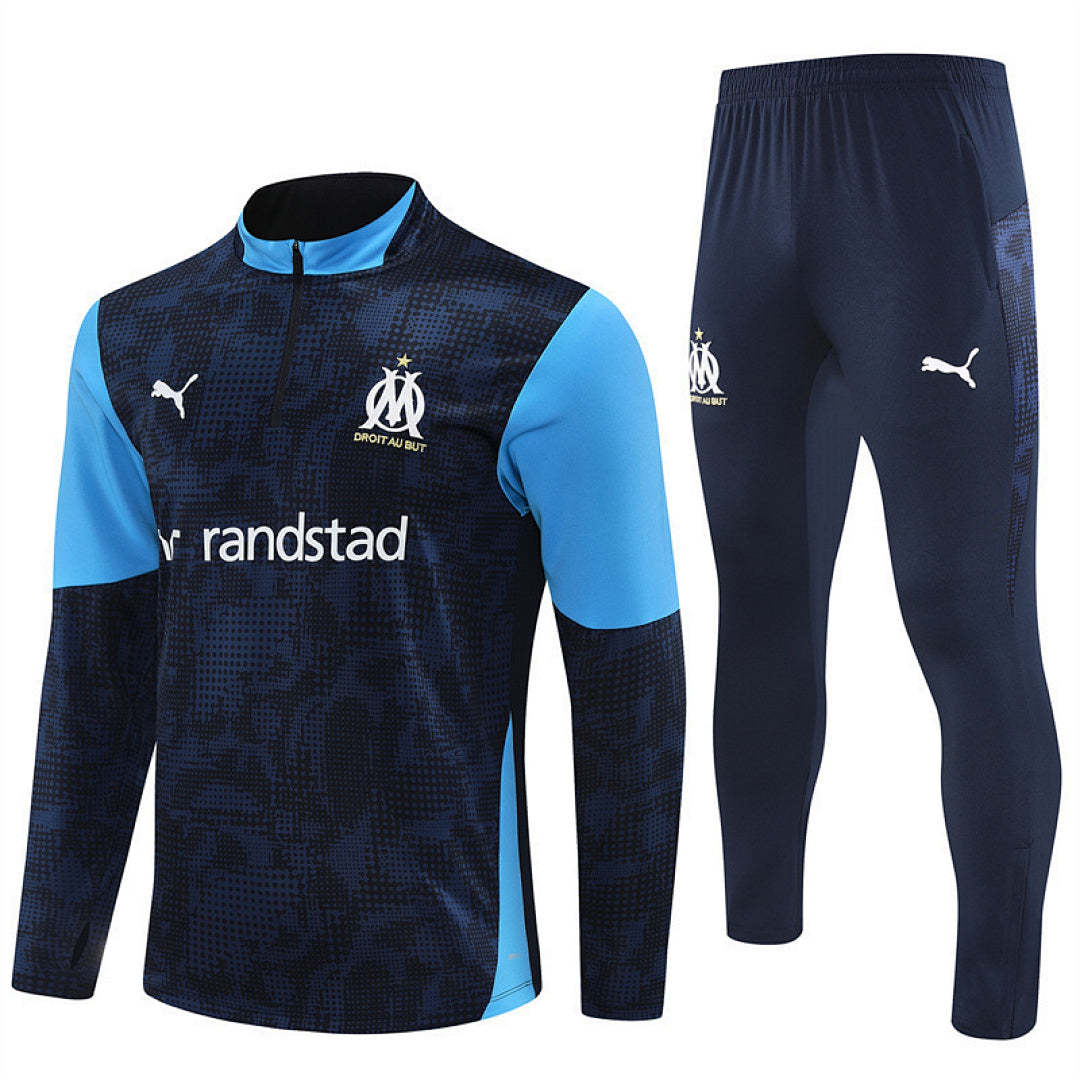 Survêtement Ensemble Jogging Marseille Bleu Royal Camouflage 2025/26