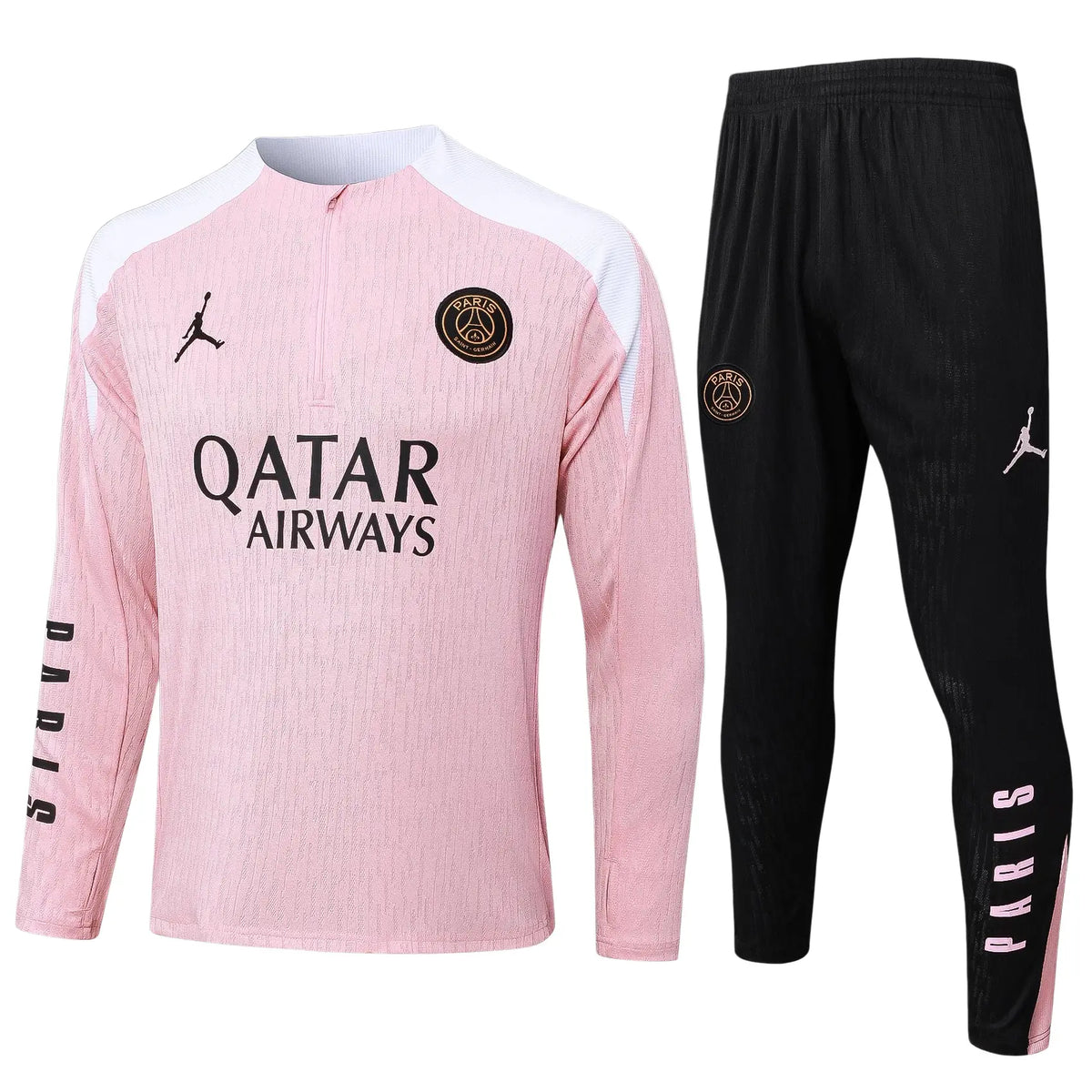 Survêtement ensemble jogging Paris 2024/25 Rose Demi-Zip - Enfant