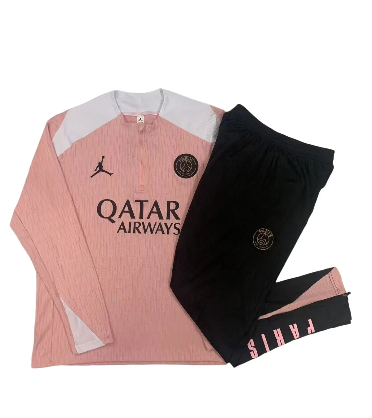 Survêtement ensemble jogging Paris 2024/25 Rose Demi-Zip - Enfant