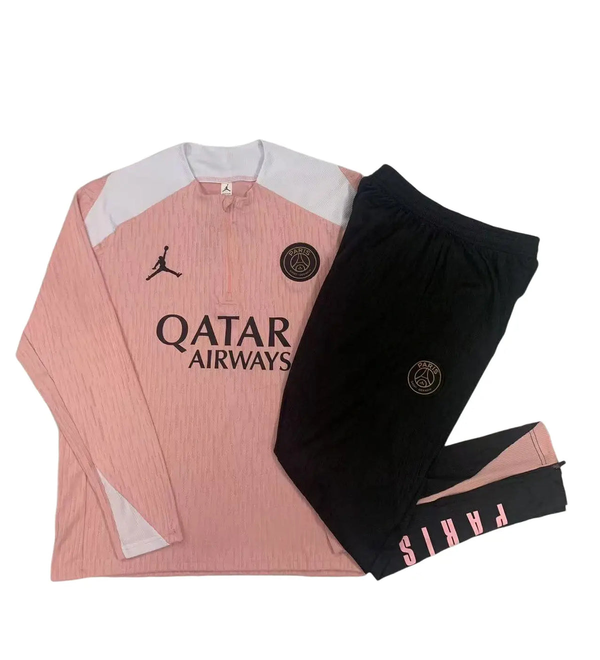Survêtement ensemble jogging Paris 2024/25 Rose Demi-Zip - Enfant