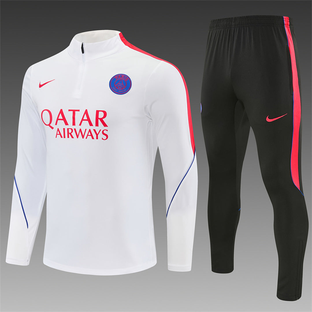 Survêtement Ensemble Jogging Paris Blanc et Orange - Adulte