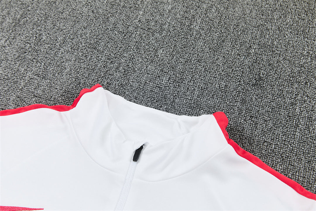 Survêtement Ensemble Jogging Paris Blanc et Orange - Adulte