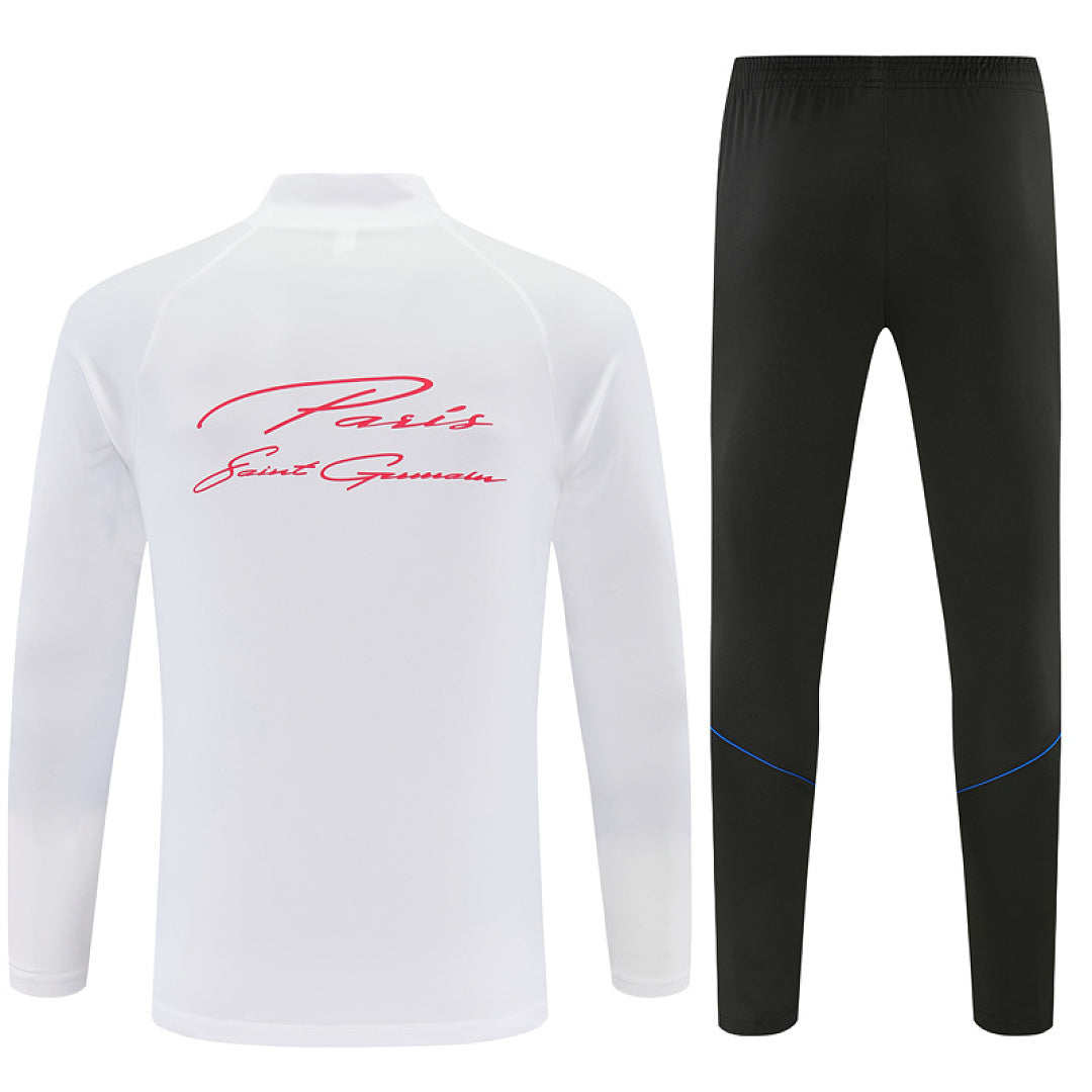 Survêtement Ensemble Jogging Paris Blanc et Orange - Adulte