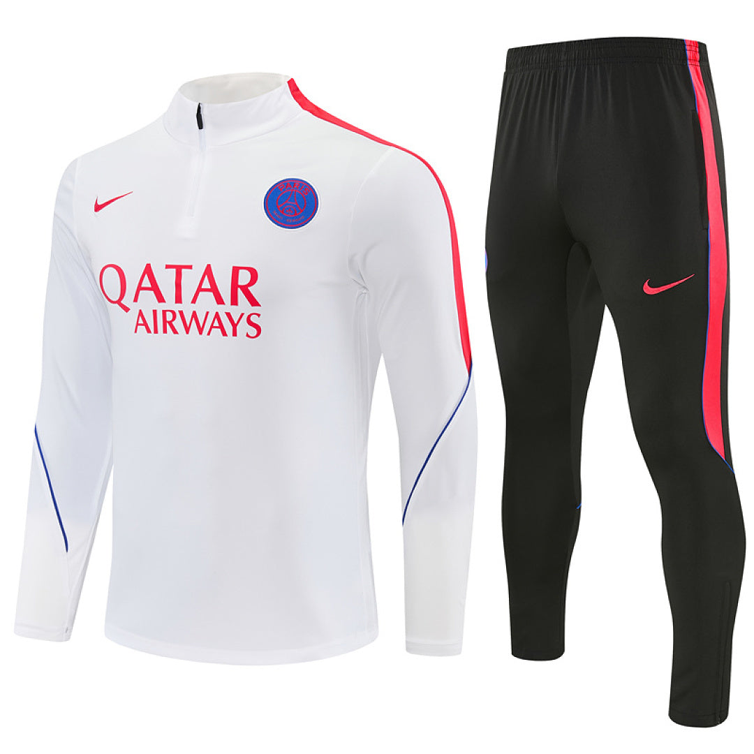 Survêtement Ensemble Jogging Paris Blanc et Orange - Adulte