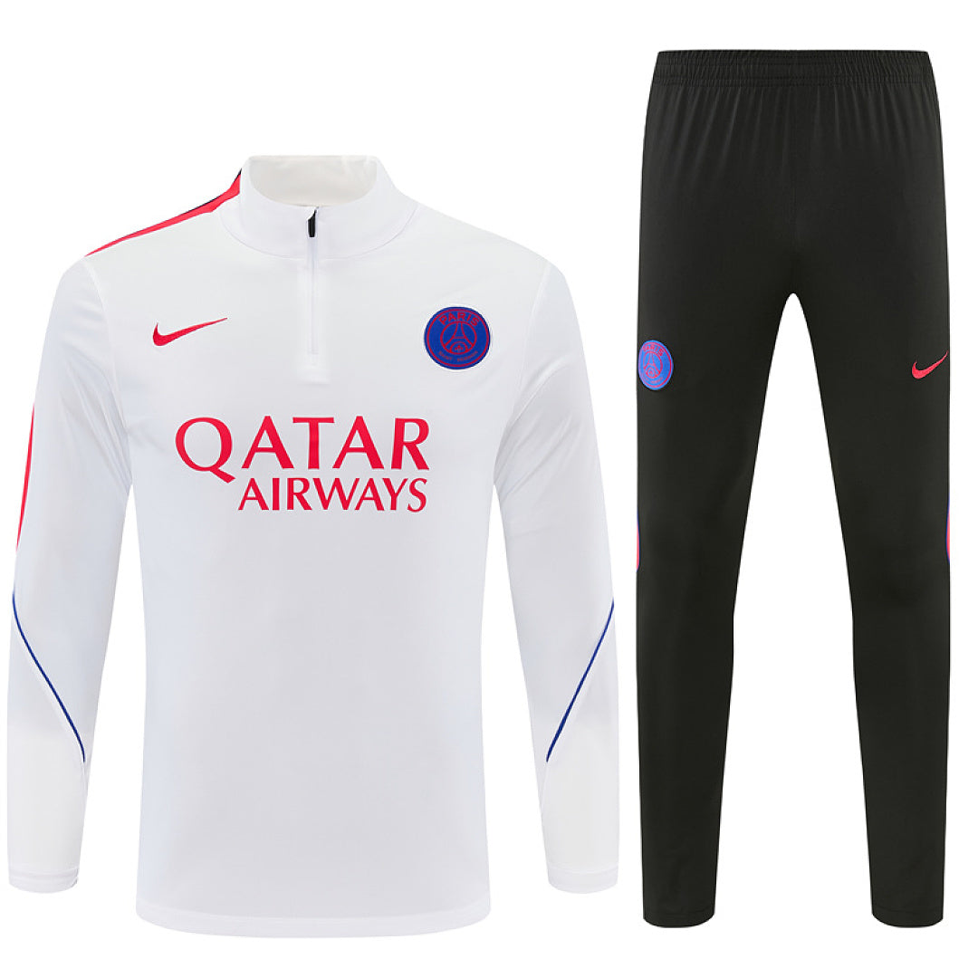 Survêtement Ensemble Jogging Paris Blanc et Orange - Adulte