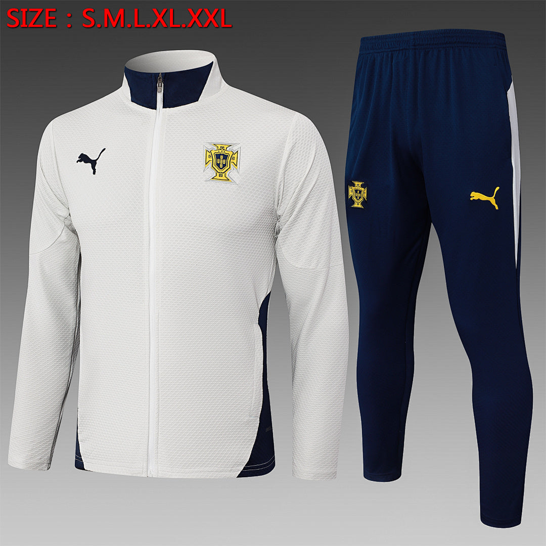 Survêtement Ensemble Jogging Portugal Blanc Cassé