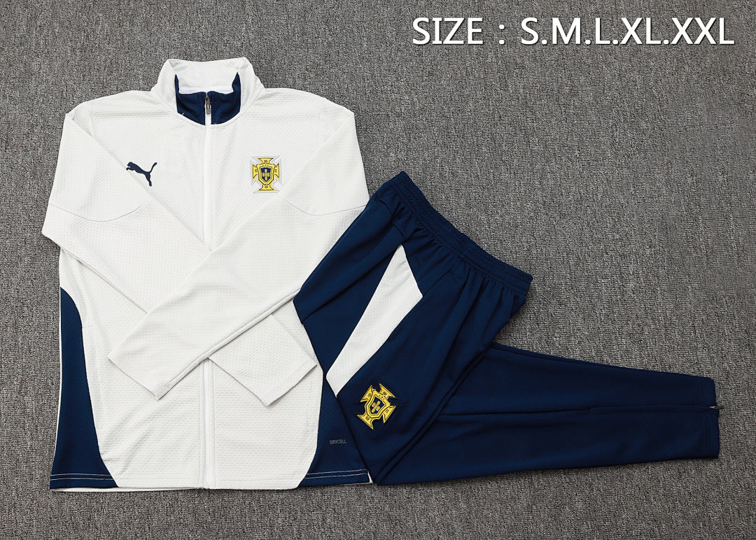 Survêtement Ensemble Jogging Portugal Blanc Cassé