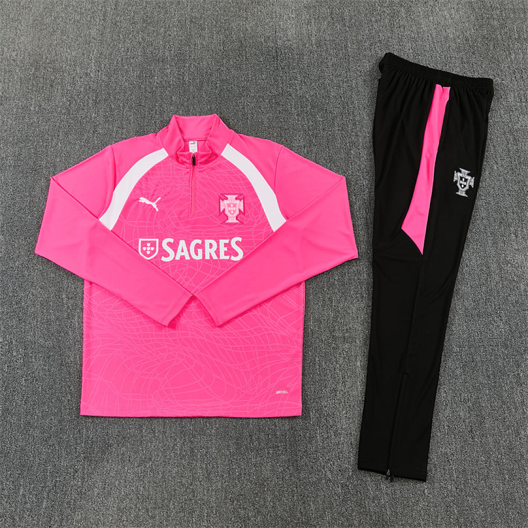 Survêtement Ensemble Jogging Portugal Rose 2026/27 - Adult/ Enfant