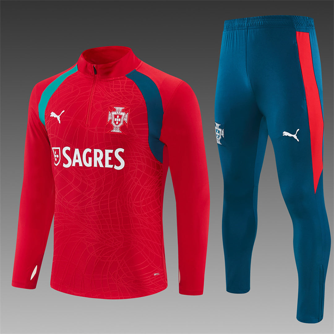 Survêtement Ensemble Jogging Portugal Rouge 2026/27 - Adult