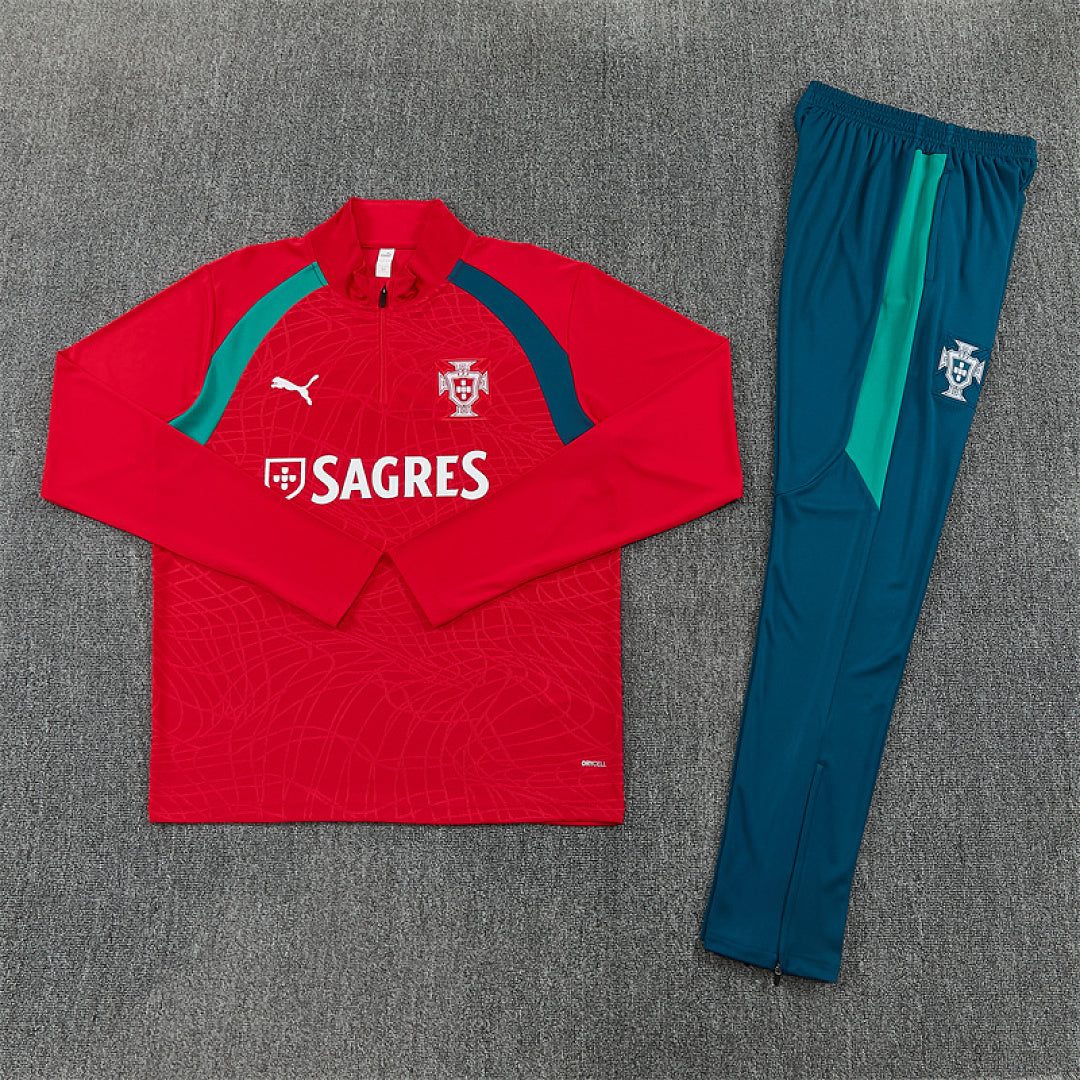 Survêtement Ensemble Jogging Portugal Rouge 2026/27 - Adult