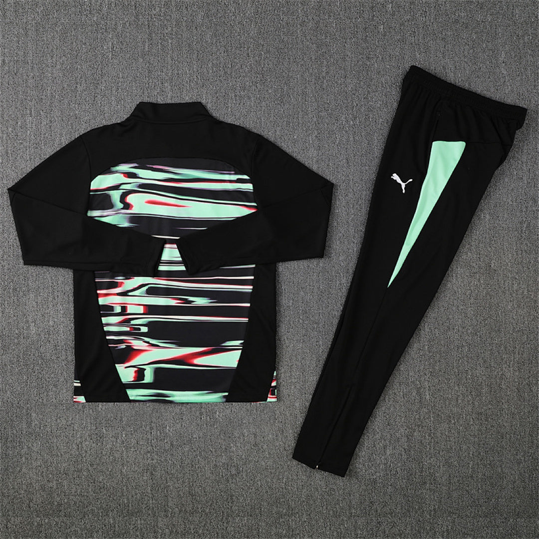 Survêtement Ensemble Jogging Portugal Vert Noir 2025/26 - Adulte