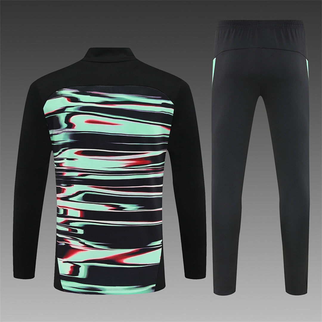 Survêtement Ensemble Jogging Portugal Vert Noir 2025/26 - Adulte