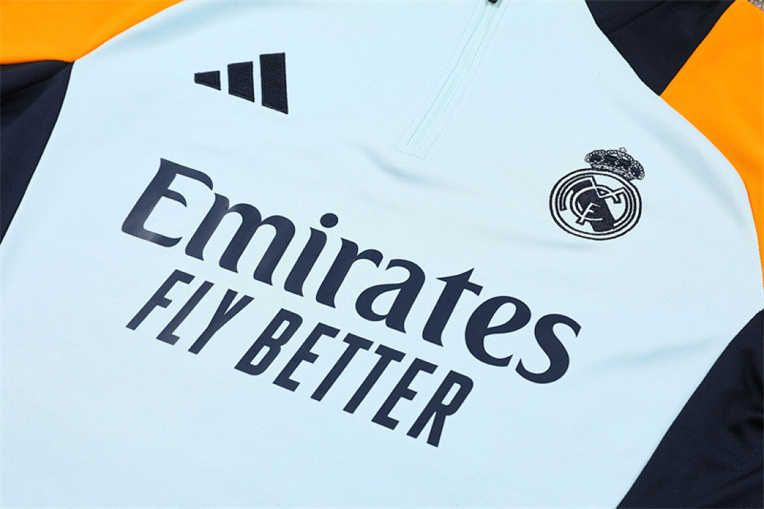 Survêtement ensemble jogging Real Madrid 2024/25 - Bleu Clair - Adulte