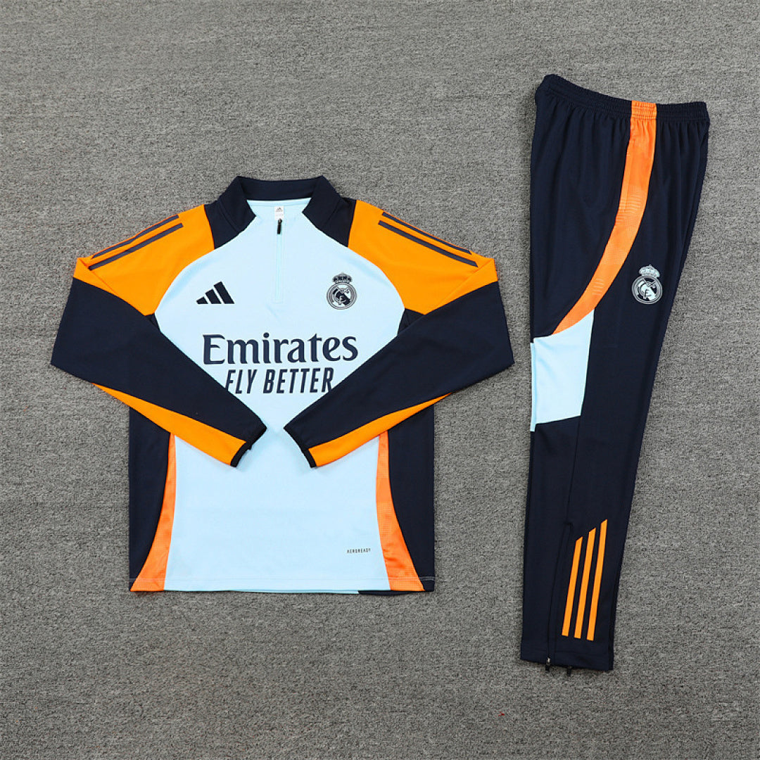 Survêtement ensemble jogging Real Madrid 2024/25 - Bleu Clair - Adulte