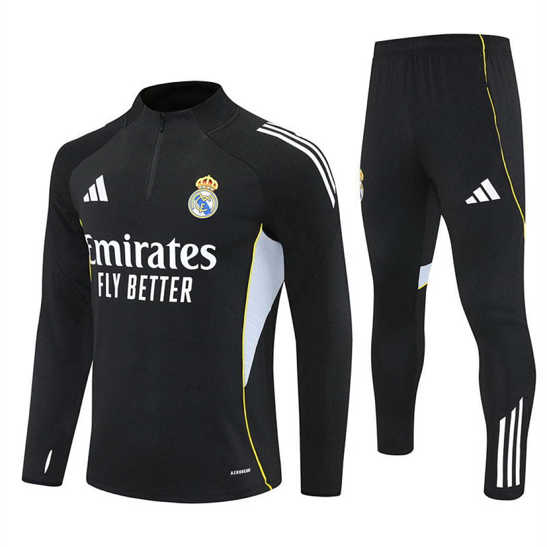 Survêtement Ensemble Jogging Real Madrid 2025/26 Noir - Adulte