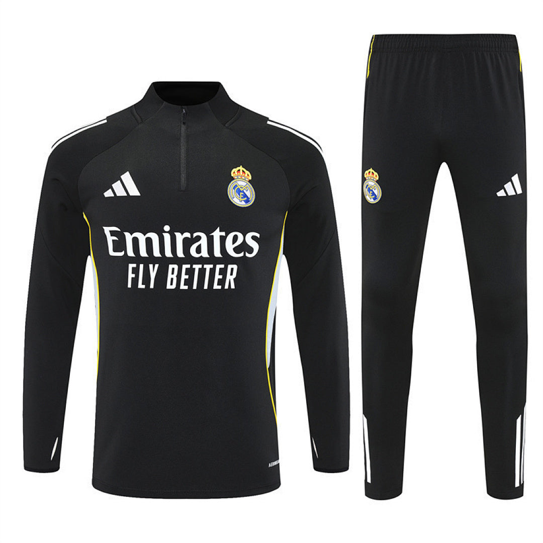Survêtement Ensemble Jogging Real Madrid 2025/26 Noir - Adulte