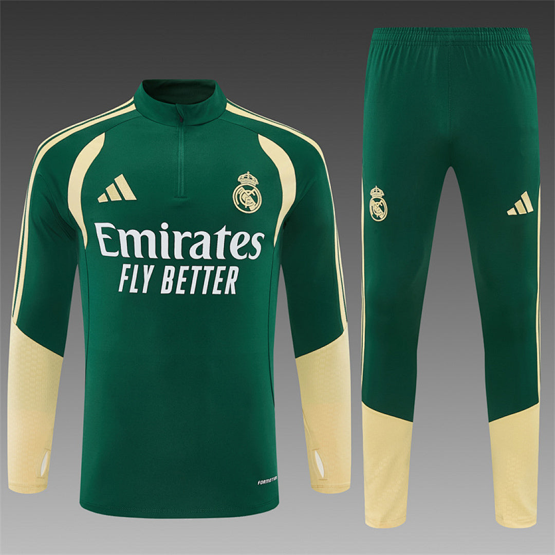 Survêtement Ensemble Jogging Real Madrid 2026/27 Vert - Adult/ Enfant