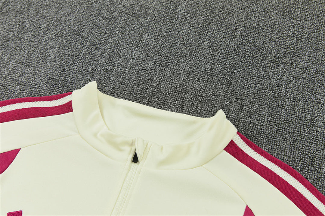 Survêtement ensemble jogging Real Madrid Beige 2026/27 - Adulte