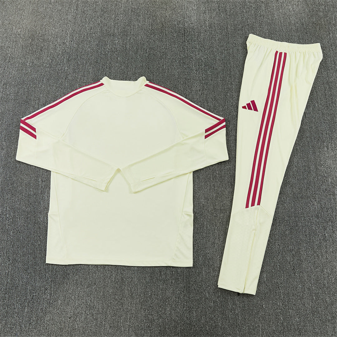 Survêtement ensemble jogging Real Madrid Beige 2026/27 - Adulte