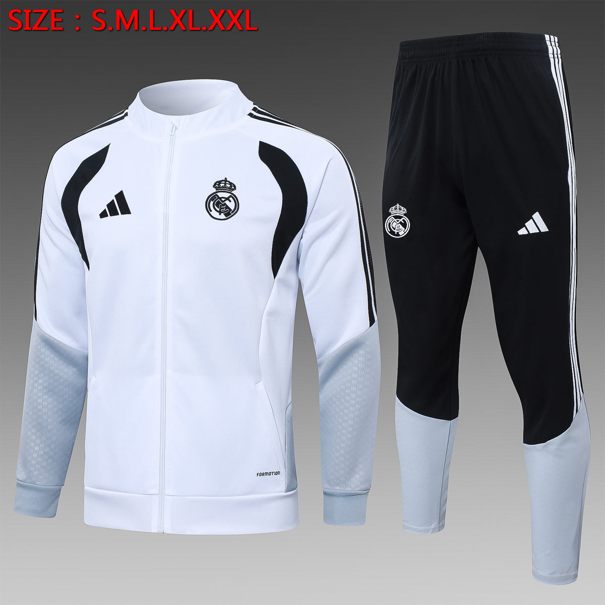 Survêtement Ensemble Jogging Real Madrid Blanc 2024/25