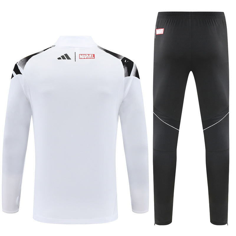 Survêtement Ensemble Jogging Real Madrid Blanc 2025/26 - Adult/ Enfant