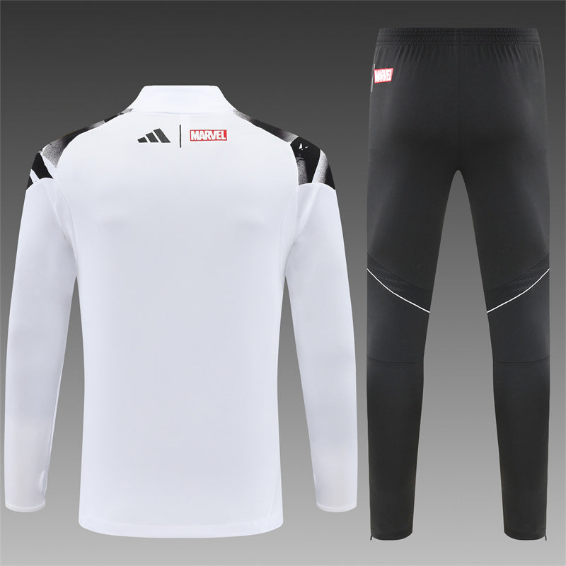 Survêtement Ensemble Jogging Real Madrid Blanc 2025/26 - Adult/ Enfant