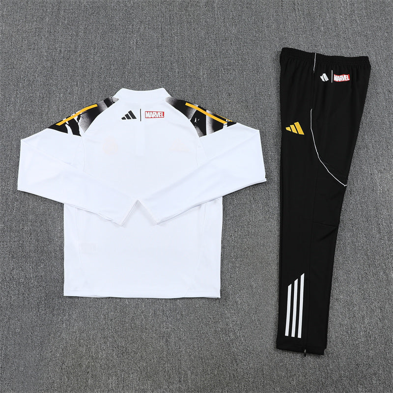Survêtement Ensemble Jogging Real Madrid Blanc 2025/26 - Adult/ Enfant